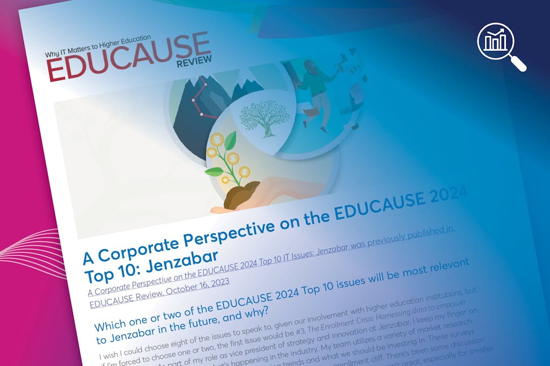 A Corporate Perspective on the EDUCAUSE 2024 Top 10
