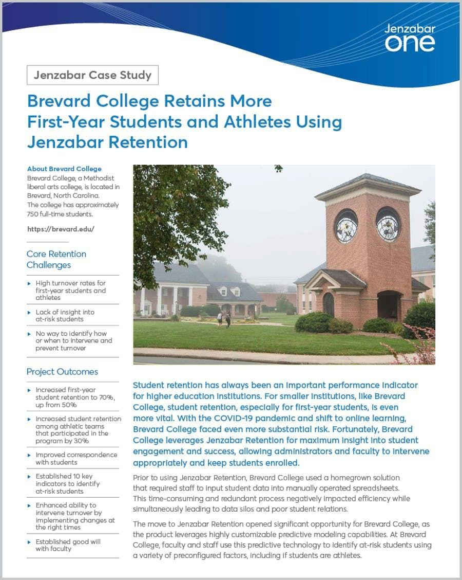 Case Study: Brevard College ad Jenzabar Retention